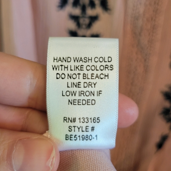 Blue Rain Blush Pink Embroidered Sleeveless Dress - Picture 7 of 7